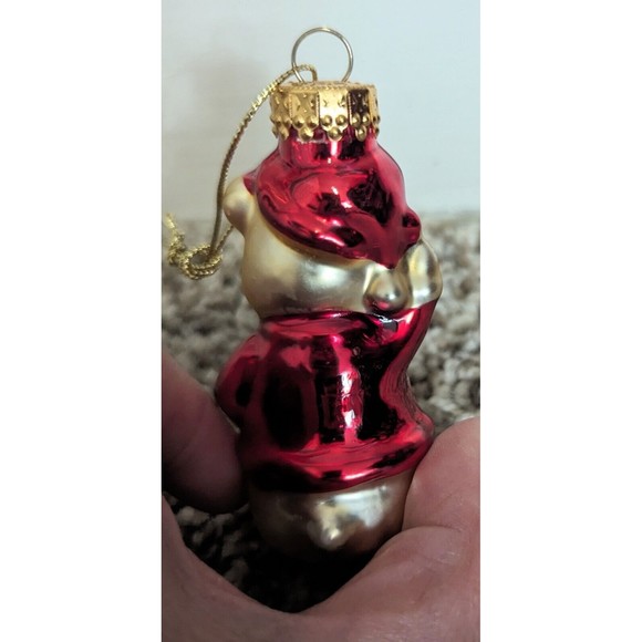 Blown Glass Bear Ornament - Picture 2 of 3